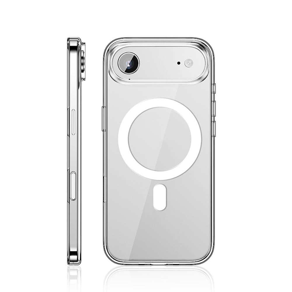 Apple iPhone 17 Air Kılıf M-safe Şarj Özellikli Transparan Sert PC Wlons Pita Kapak Şeffaf