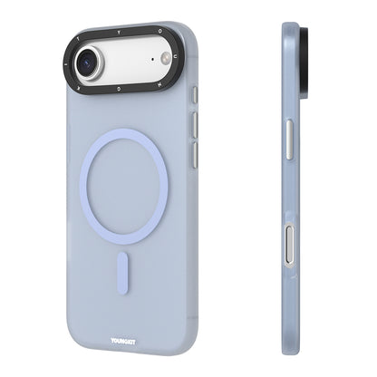 Apple iPhone 17 Air Kılıf M-safe Şarj Özellikli Youngkit Hidden Sand Serisi Kapak Turuncu