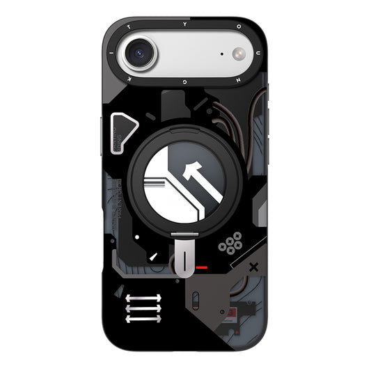 Apple iPhone 17 Air Kılıf M-safe Şarj Özellikli Youngkit Starship Serisi Kapak Siyah