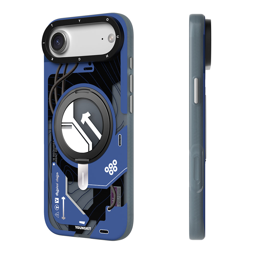 Apple iPhone 17 Air Kılıf M-safe Şarj Özellikli Youngkit Starship Serisi Kapak Beyaz