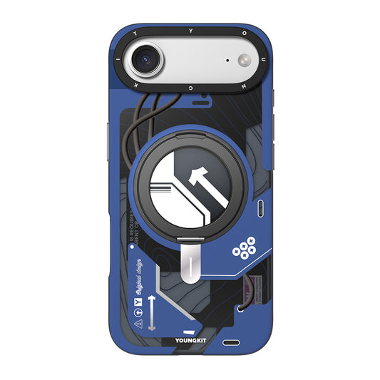 Apple iPhone 17 Air Kılıf M-safe Şarj Özellikli Youngkit Starship Serisi Kapak Siyah