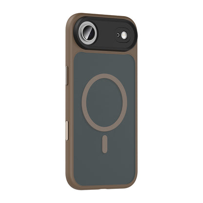 Apple iPhone 17 Air Kılıf Mat Arka Yüzey Wireless Şarj Özellikli Zore Flet M-safe Kapak Lacivert