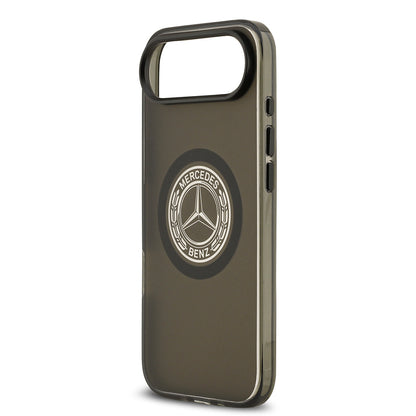 Apple iPhone 17 Air Kılıf Mercedes Benz Orjinal Lisanslı M-safe Şarj Özellikli Buzlu PC Nostaljik Yıldız Dizayn Kapak Beyaz