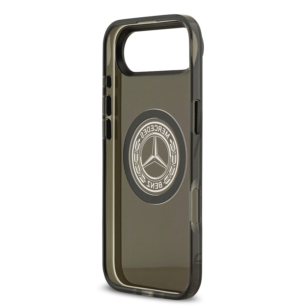 Apple iPhone 17 Air Kılıf Mercedes Benz Orjinal Lisanslı M-safe Şarj Özellikli Buzlu PC Nostaljik Yıldız Dizayn Kapak Beyaz