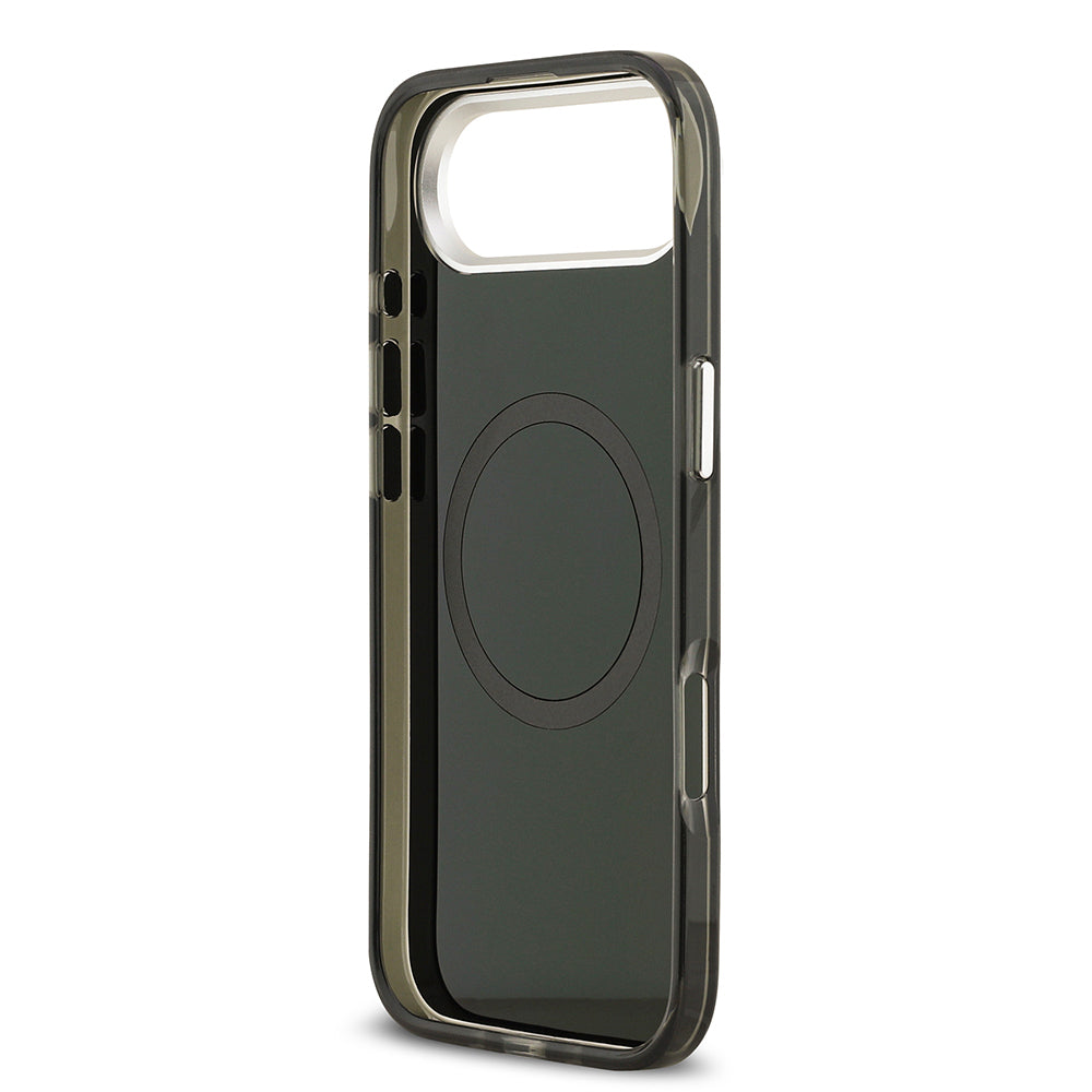 Apple iPhone 17 Air Kılıf Mercedes Benz Orjinal Lisanslı M-safe Şarj Özellikli Çift Katmanlı PC Nostaljik Yıldız Dizayn Kapak Siyah