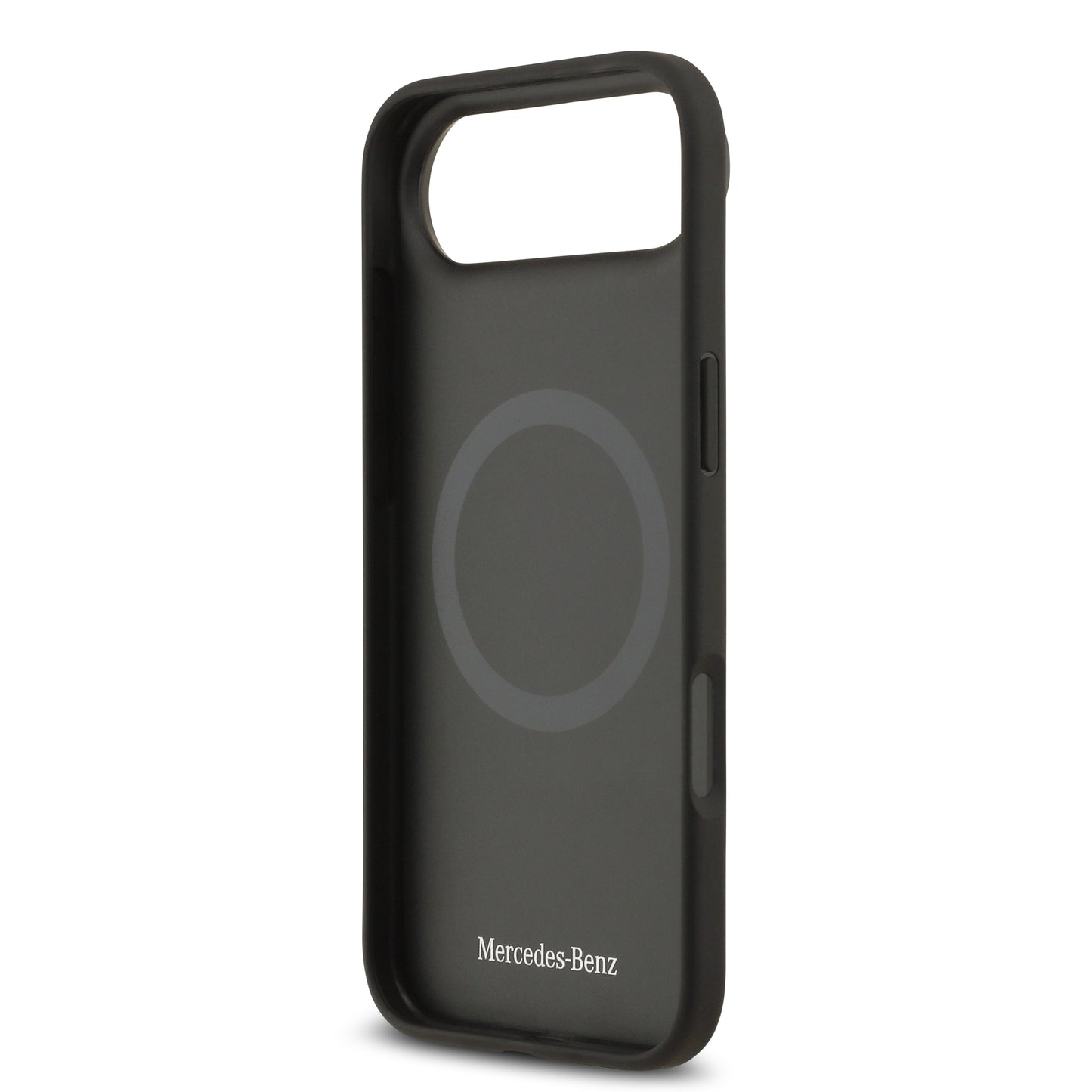 Apple iPhone 17 Air Kılıf Mercedes Benz Orjinal Lisanslı M-safe Şarj Özellikli Dokulu Desenli Deri Kapak Kahverengi