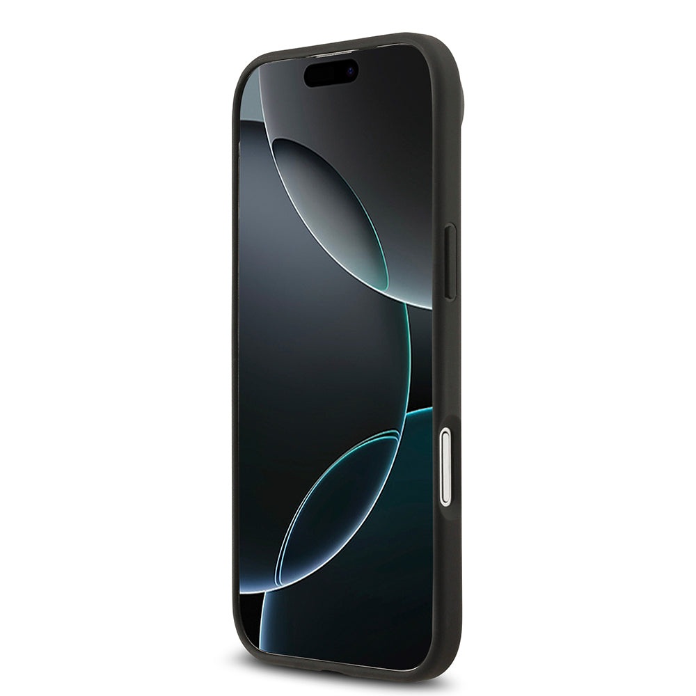 Apple iPhone 17 Air Kılıf Mercedes Benz Orjinal Lisanslı M-safe Şarj Özellikli Hakiki Deri Nostaljik Yıldız Dizayn Kapak Siyah