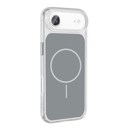 Apple iPhone 17 Air Kılıf Metal Buton Tasarımlı Zore İkonik Sert Silikon Kapak Mavi