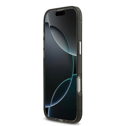 Apple iPhone 17 Air Kılıf Orjinal Lisanslı M-safe Şarj Özellikli Karl Lagerfeld IML Baskılı Monogram Dizayn Kapak Siyah