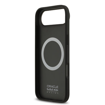 Apple iPhone 17 Air Kılıf Redbull Orjinal Lisanslı M-safe Şarj Özellikli Karbon Fiber Parlayan Logolu Kevlar Kapak Siyah