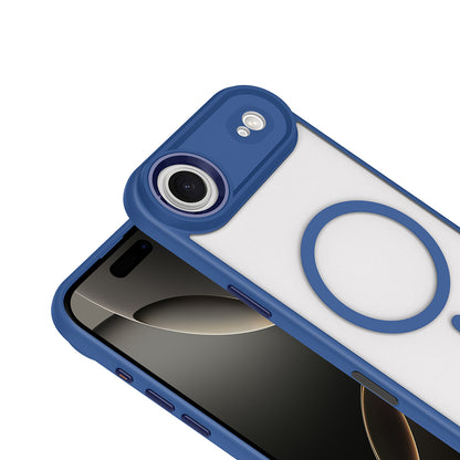 Apple iPhone 17 Air Kılıf Wireless Şarj Özellikli Zore Krom M-safe Silikon Kapak Desert Gold