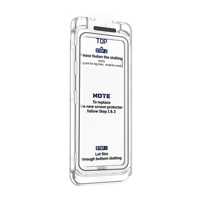 Apple iPhone 17 Air Wiwu SQ-008 Oleofobik Easy Install Darbeye Karşı Dayanıklı Temperli Cam Ekran Koruyucu + Kolay Uygulama Aparatlı Şeffaf