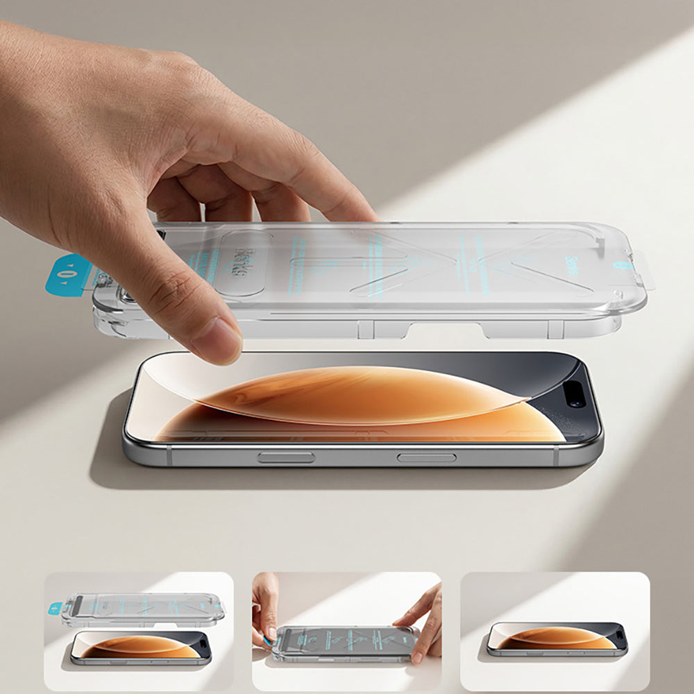 Apple iPhone 17 Benks OmniWarrior Privacy Cam Ekran Koruyucu + Kolay Uygulama Aparatlı