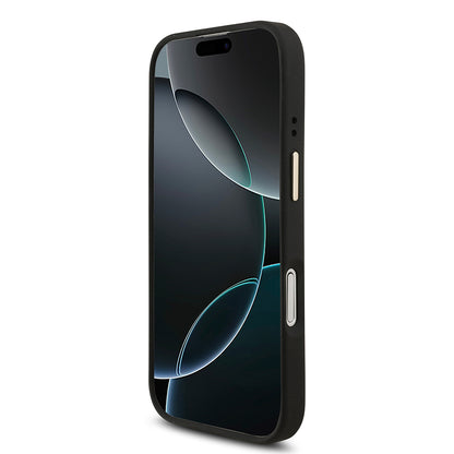 Apple iPhone 17 Guess Orjinal Lisanslı 4G ve Yazı Logolu Kılıf + Ekran Koruyucu + Lens Koruyucu 3in1 Aksesuar Seti Kahverengi