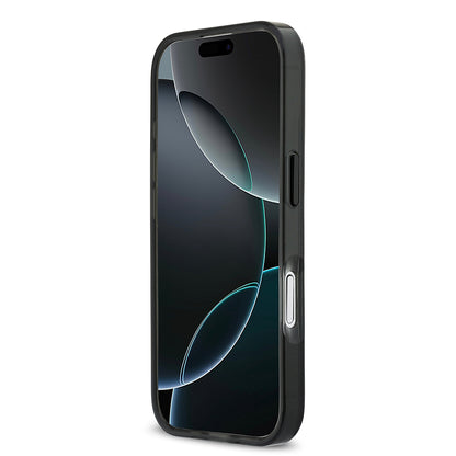 Apple iPhone 17 Kılıf BMW Orjinal Lisanslı M-safe Şarj Özellikli IML Baskılı Üç Renkli M Dizayn Kapak Siyah