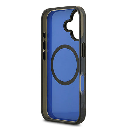 Apple iPhone 17 Kılıf BMW Orjinal Lisanslı M-safe Şarj Özellikli Metal Buton Tasarımlı IML Baskılı M Dizayn Kapak Mavi