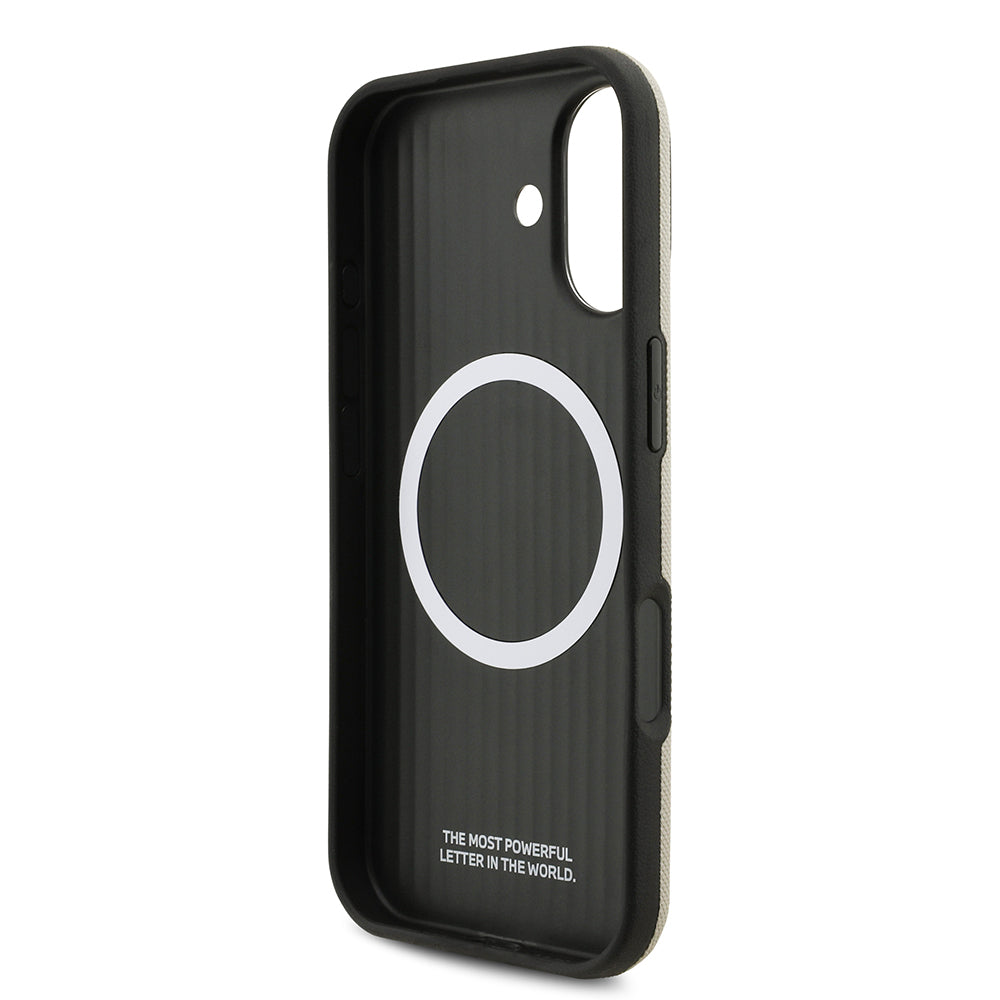 Apple iPhone 17 Kılıf BMW Orjinal Lisanslı M-safe Şarj Özellikli Metal Logolu Delikli M Dizayn Deri Kapak Kırmızı