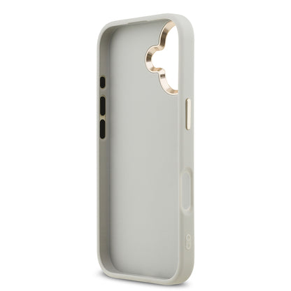 Apple iPhone 17 Kılıf Guess Orjinal Lisanslı 4G Büyük Metal Kamera Çerçeveli ve Logolu Glitter Kapak Siyah