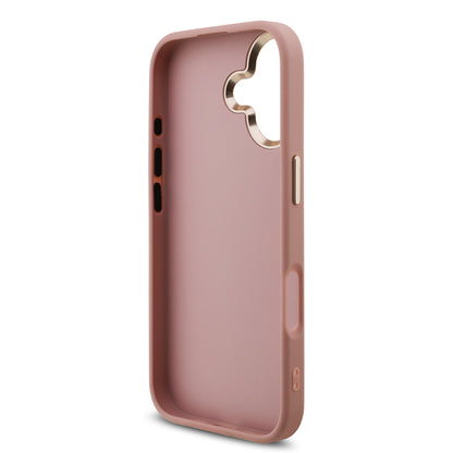 Apple iPhone 17 Kılıf Guess Orjinal Lisanslı 4G Büyük Metal Kamera Çerçeveli ve Logolu Glitter Kapak Gri