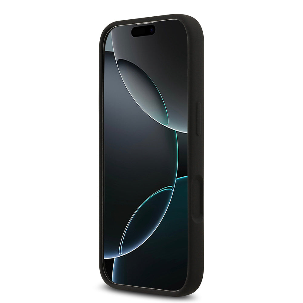 Apple iPhone 17 Kılıf Guess Orjinal Lisanslı Grained Yazı Logolu Kapak Yeşil