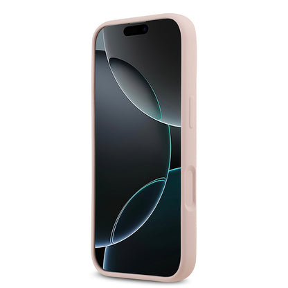 Apple iPhone 17 Kılıf Guess Orjinal Lisanslı Grained Yazı Logolu Kapak Yeşil