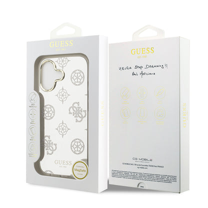 Apple iPhone 17 Kılıf Guess Orjinal Lisanslı Metal Kamera Çerçeveli Simli Aynalı Kapak Gümüş