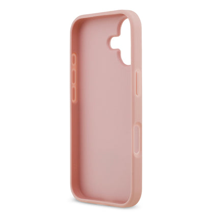 Apple iPhone 17 Kılıf Guess Orjinal Lisanslı Taşlı Arka Yüzey Üçgen Logolu Kapak Gold