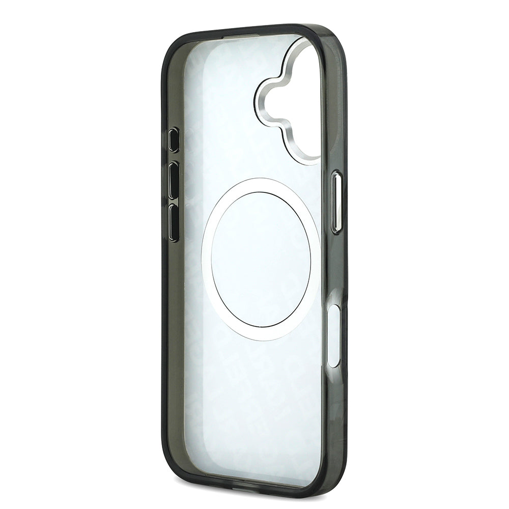 Apple iPhone 17 Kılıf Karl Lagerfeld Orjinal Lisanslı IML Baskılı Choupette Heads Kapak Siyah