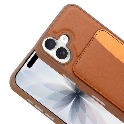 Apple iPhone 17 Kılıf Kartlıklı Zore X-Kart Silikon Kapak Siyah