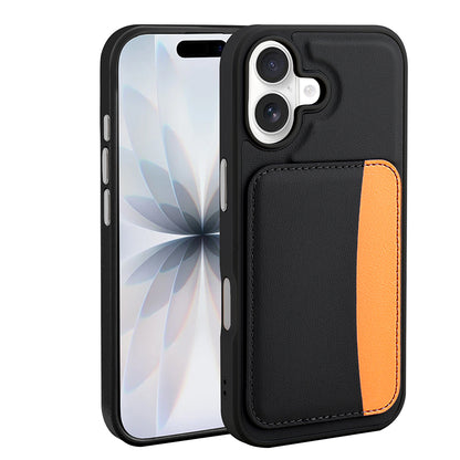 Apple iPhone 17 Kılıf Kartlıklı Zore X-Kart Silikon Kapak Koyu Gri