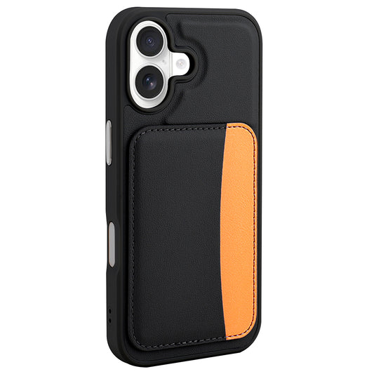 Apple iPhone 17 Kılıf Kartlıklı Zore X-Kart Silikon Kapak Siyah