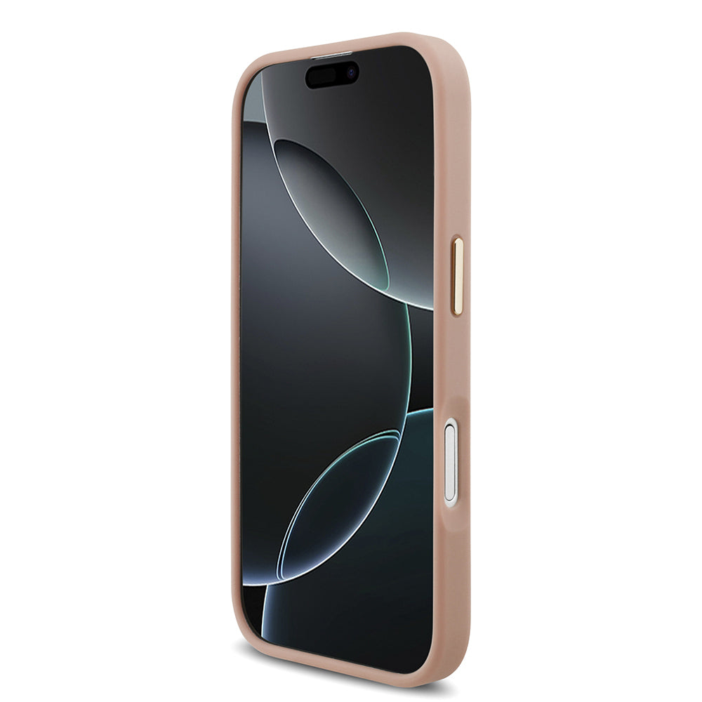 Apple iPhone 17 Kılıf Lacoste Orjinal Lisanslı M-safe Şarj Özellikli Champs Elysees PU Deri Tasarımlı Kapak Gri