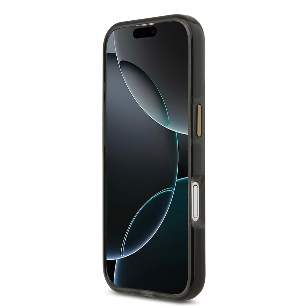 Apple iPhone 17 Kılıf Lacoste Orjinal Lisanslı M-safe Şarj Özellikli Gold Timsah Logolu Buzlu Kapak Beyaz