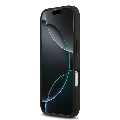 Apple iPhone 17 Kılıf Lacoste Orjinal Lisanslı M-safe Şarj Özellikli PU Deri Tasarımlı Kartlıklı Karışık Monogram Desenli Kapak Yeşil