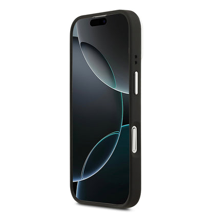 Apple iPhone 17 Kılıf Lacoste Orjinal Lisanslı M-safe Şarj Özellikli PU Pike Desenli Standlı Metal Logolu Kapak Koyu Yeşil