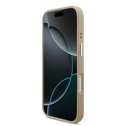 Apple iPhone 17 Kılıf Lacoste Orjinal Lisanslı M-safe Şarj Özellikli PU Pike Desenli Standlı Metal Logolu Kapak Koyu Yeşil