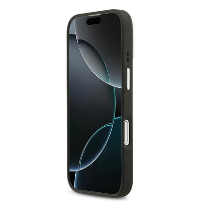 Apple iPhone 17 Kılıf Lacoste Orjinal Lisanslı M-safe Şarj Özellikli PU Pike Desenli Standlı Metal Logolu Kapak Koyu Yeşil