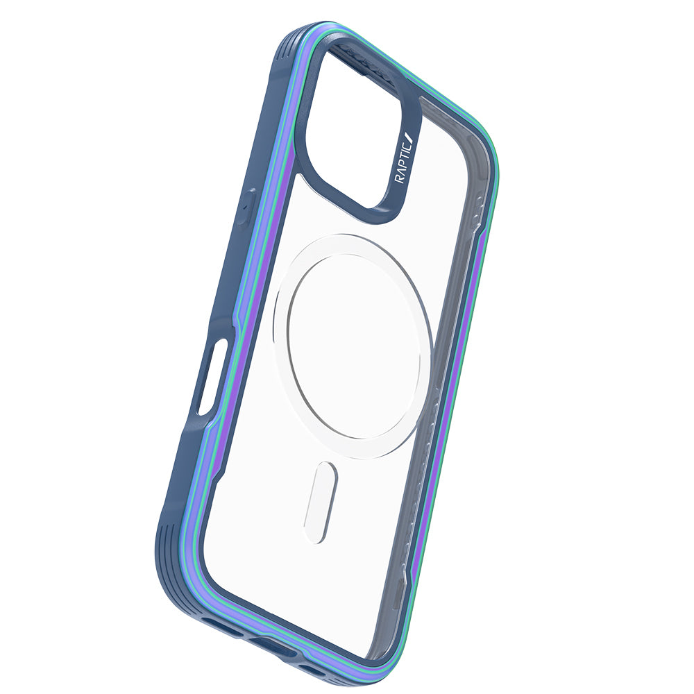 Apple iPhone 17 Kılıf M-safe Şarj Özellikli Airbagli Raptic Shield Serisi Şeffaf Arka Yüzey Kapak Siyah