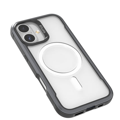 Apple iPhone 17 Kılıf M-safe Şarj Özellikli Airbagli Raptic Shield Serisi Şeffaf Arka Yüzey Kapak Siyah