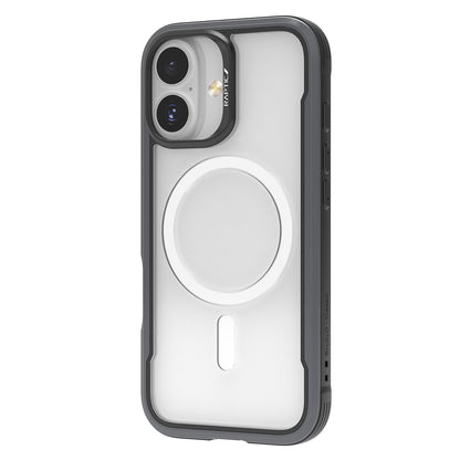 Apple iPhone 17 Kılıf M-safe Şarj Özellikli Airbagli Raptic Shield Serisi Şeffaf Arka Yüzey Kapak Siyah