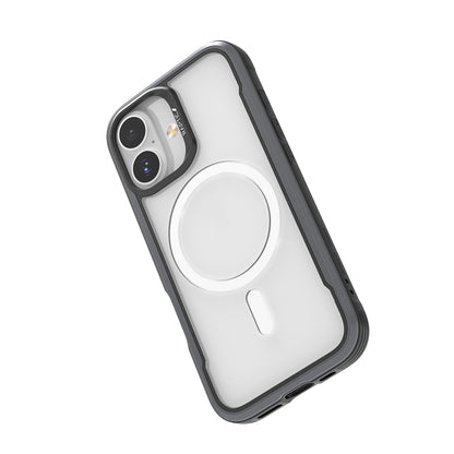 Apple iPhone 17 Kılıf M-safe Şarj Özellikli Airbagli Raptic Shield Serisi Şeffaf Arka Yüzey Kapak Siyah