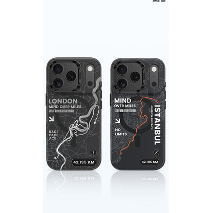 Apple iPhone 17 Kılıf M-safe Şarj Özellikli Benks City Serisi Kapak Siyah-Turuncu