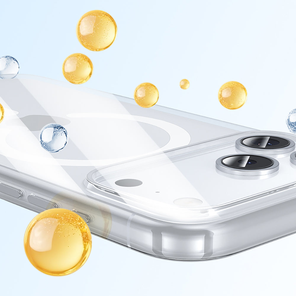 Apple iPhone 17 Kılıf M-safe Şarj Özellikli Benks Crystal Serisi Şeffaf Kapak Şeffaf