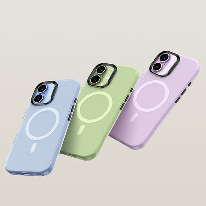 Apple iPhone 17 Kılıf M-safe Şarj Özellikli Benks Lucid Armor Kapak Açık Mor