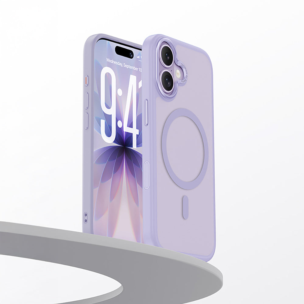 Apple iPhone 17 Kılıf M-safe Şarj Özellikli Benks Mist Protective Kapak Açık Yeşil