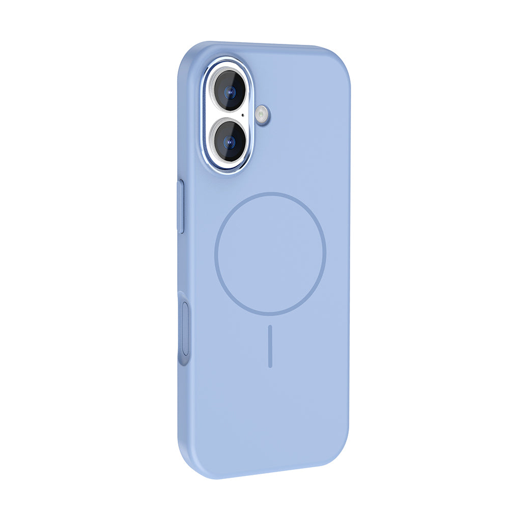 Apple iPhone 17 Kılıf M-Safe Şarj Özellikli Metal Kamera Çerçeveli Zore Edi Silikon Kapak Turuncu