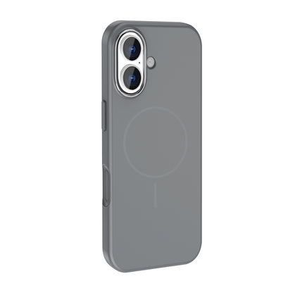 Apple iPhone 17 Kılıf M-Safe Şarj Özellikli Metal Kamera Çerçeveli Zore Edi Silikon Kapak Turuncu