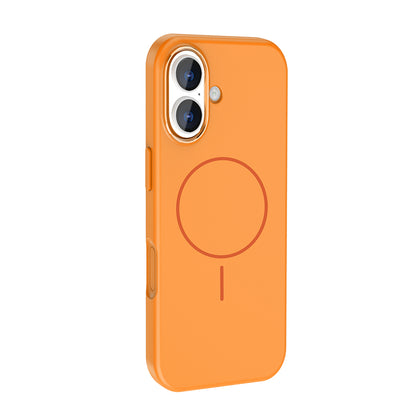 Apple iPhone 17 Kılıf M-Safe Şarj Özellikli Metal Kamera Çerçeveli Zore Edi Silikon Kapak Titanyum-Gri