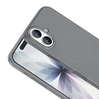 Apple iPhone 17 Kılıf M-Safe Şarj Özellikli Metal Kamera Çerçeveli Zore Edi Silikon Kapak Siyah