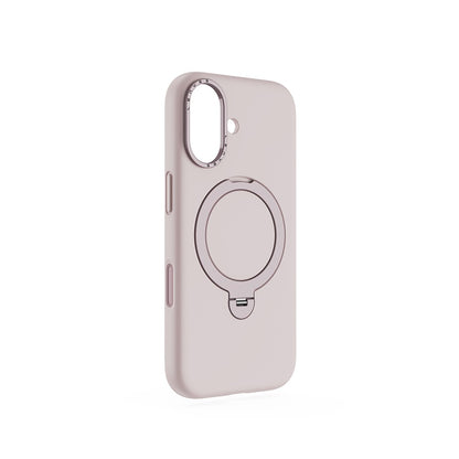 Apple iPhone 17 Kılıf M-safe Şarj Özellikli Metal Standlı Sıvı Silikon Lenyes CK223 Kapak